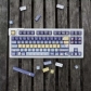 Moon Rabbit 104+28 MOA Profile Keycap Set Cherry MX PBT Dye-subbed for Mechanical Gaming Keyboard
